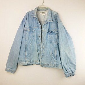 Vintage Today’s News Blue Denim Lined Jean Jacket